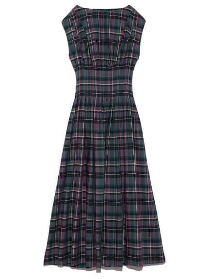 【タグ付未使用】FRAY I.D フレイアイディー タータンチェック ワンピース FRAY I.D - FRAY I.D リブニットコンビチェックワンピースの通販 by